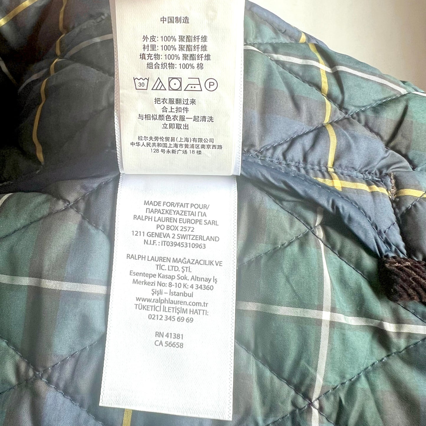 (Pre-loved) Polo Ralph Lauren Navy Quilted Field Jacket 藍色絎縫外套 5Y