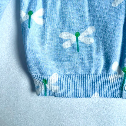 (Pre-loved) Jacadi Blue Dragonfly Cardigan 藍色蜻蜓開襟衫 6Y