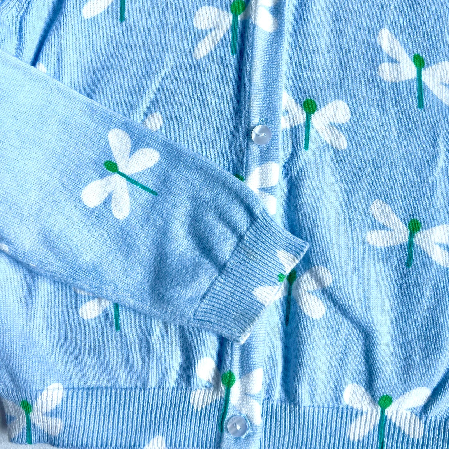 (Pre-loved) Jacadi Blue Dragonfly Cardigan 藍色蜻蜓開襟衫 6Y