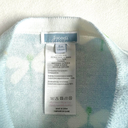 (Pre-loved) Jacadi Blue Dragonfly Cardigan 藍色蜻蜓開襟衫 6Y