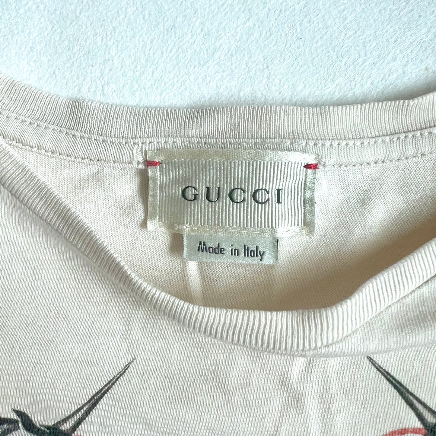 (Pre-loved) Gucci Two Horses Short Sleeves T-Shirt 女童白色短袖T恤 6Y