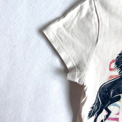(Pre-loved) Gucci Two Horses Short Sleeves T-Shirt 女童白色短袖T恤 6Y