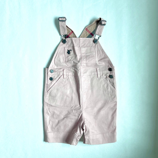 (Pre-loved) Burberry Pink Overall Shorts 女童粉紅色吊帶短褲 2Y