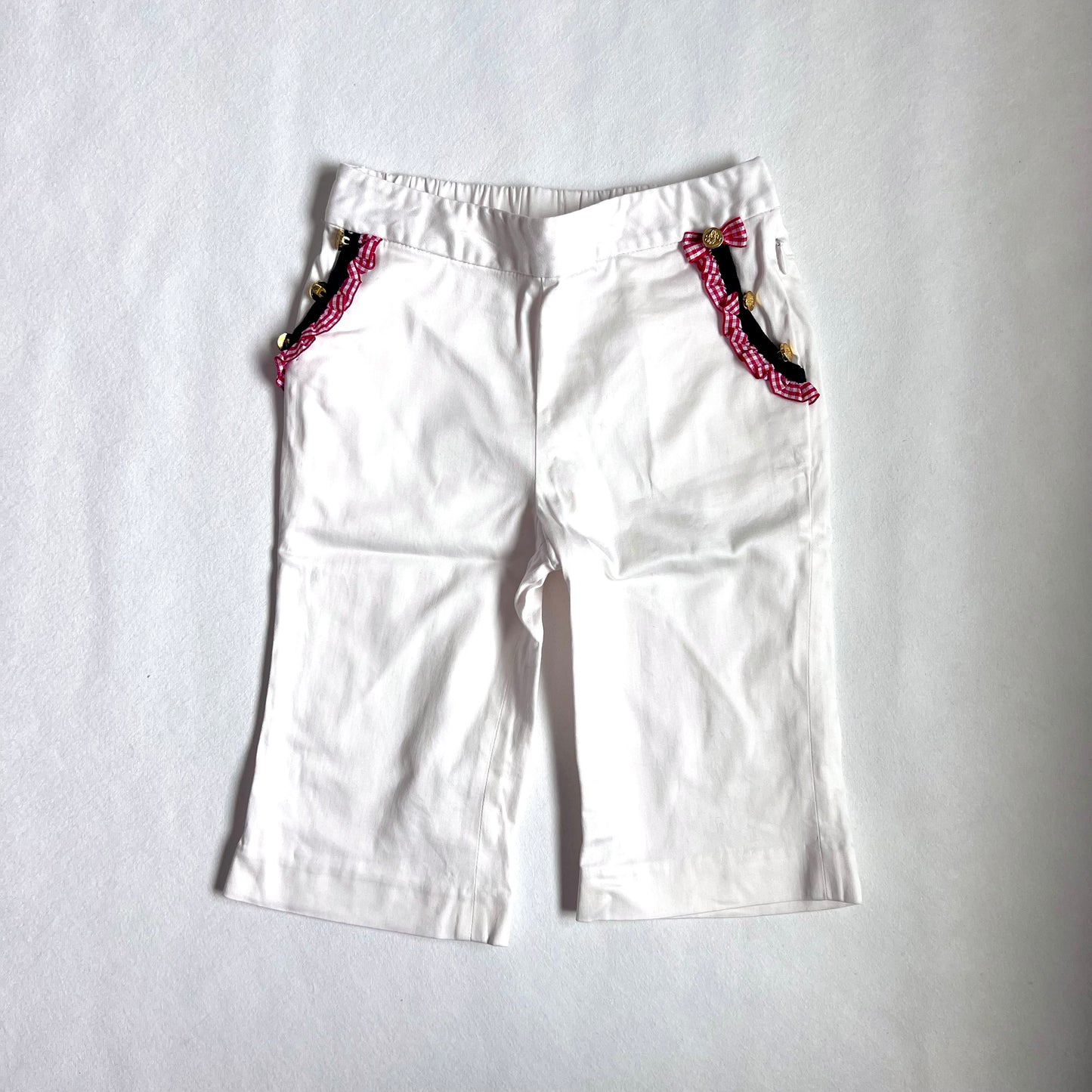 (Pre-loved) Nicholas & Bears White Casual Pants 女童白色八分褲 3Y