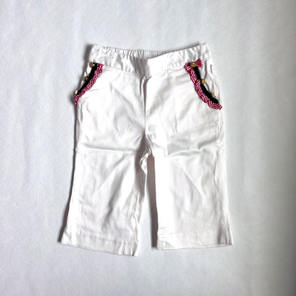 (Pre-loved) Nicholas & Bears White Casual Pants 女童白色八分褲 3Y