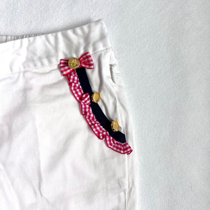 (Pre-loved) Nicholas & Bears White Casual Pants 女童白色八分褲 3Y