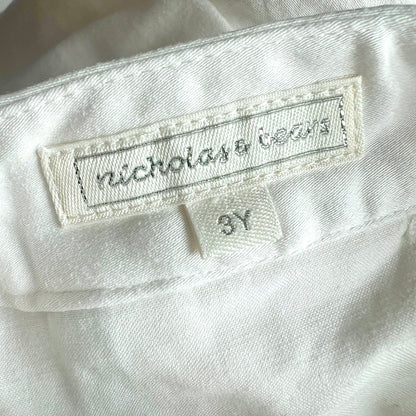 (Pre-loved) Nicholas & Bears White Casual Pants 女童白色八分褲 3Y