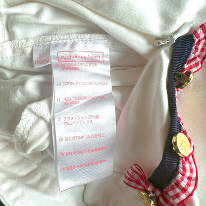 (Pre-loved) Nicholas & Bears White Casual Pants 女童白色八分褲 3Y