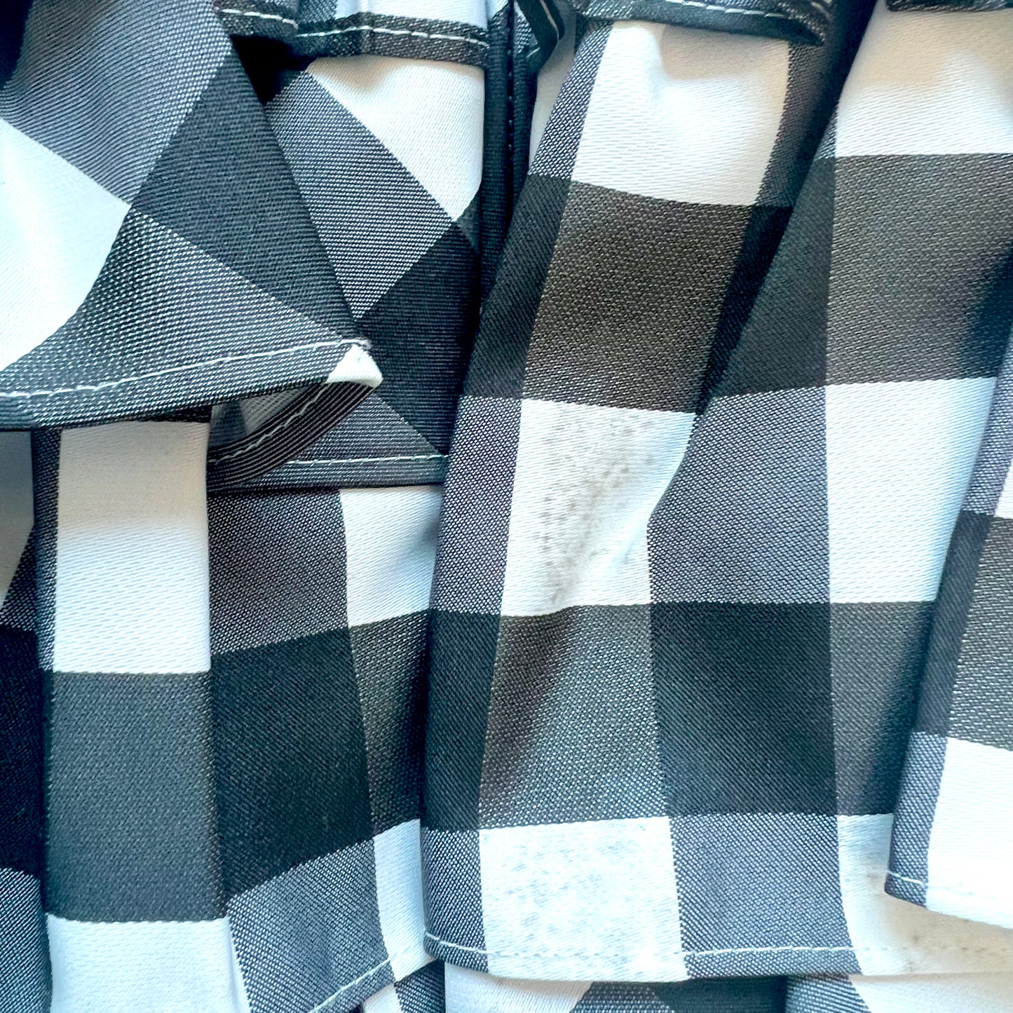 (Pre-loved) Nicholas & Bears Checkered Puffer Jacket 黑白格仔羽絨外套 6Y