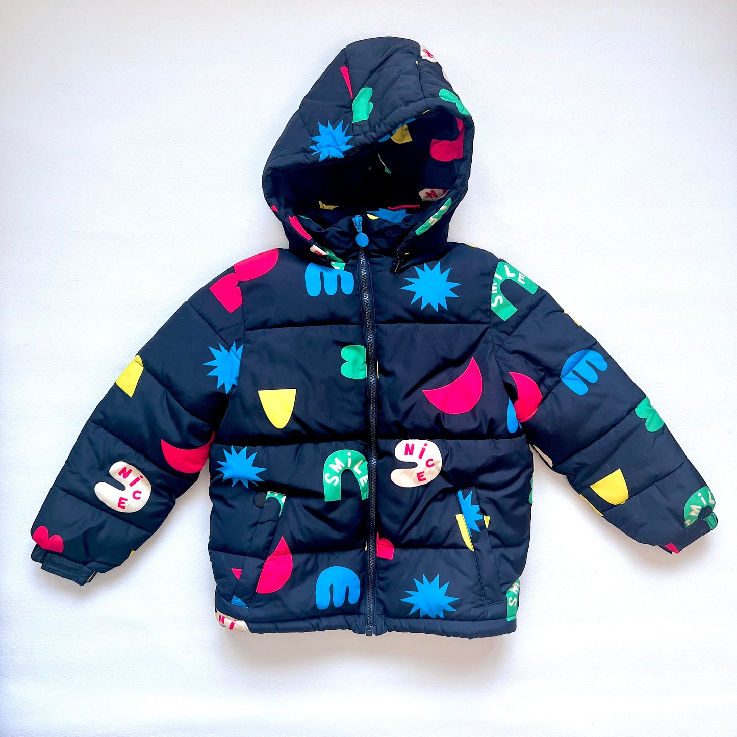 (Pre-loved) Stella Mccartney Printed Puffer Jacket 藍色印花保暖外套 8Y