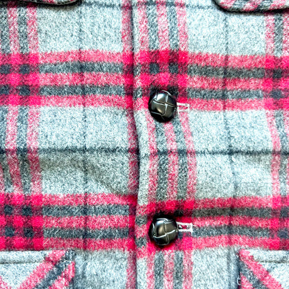 (Pre-loved) Nicholas & Bears Checked Coat 灰紅色格仔外套 4Y
