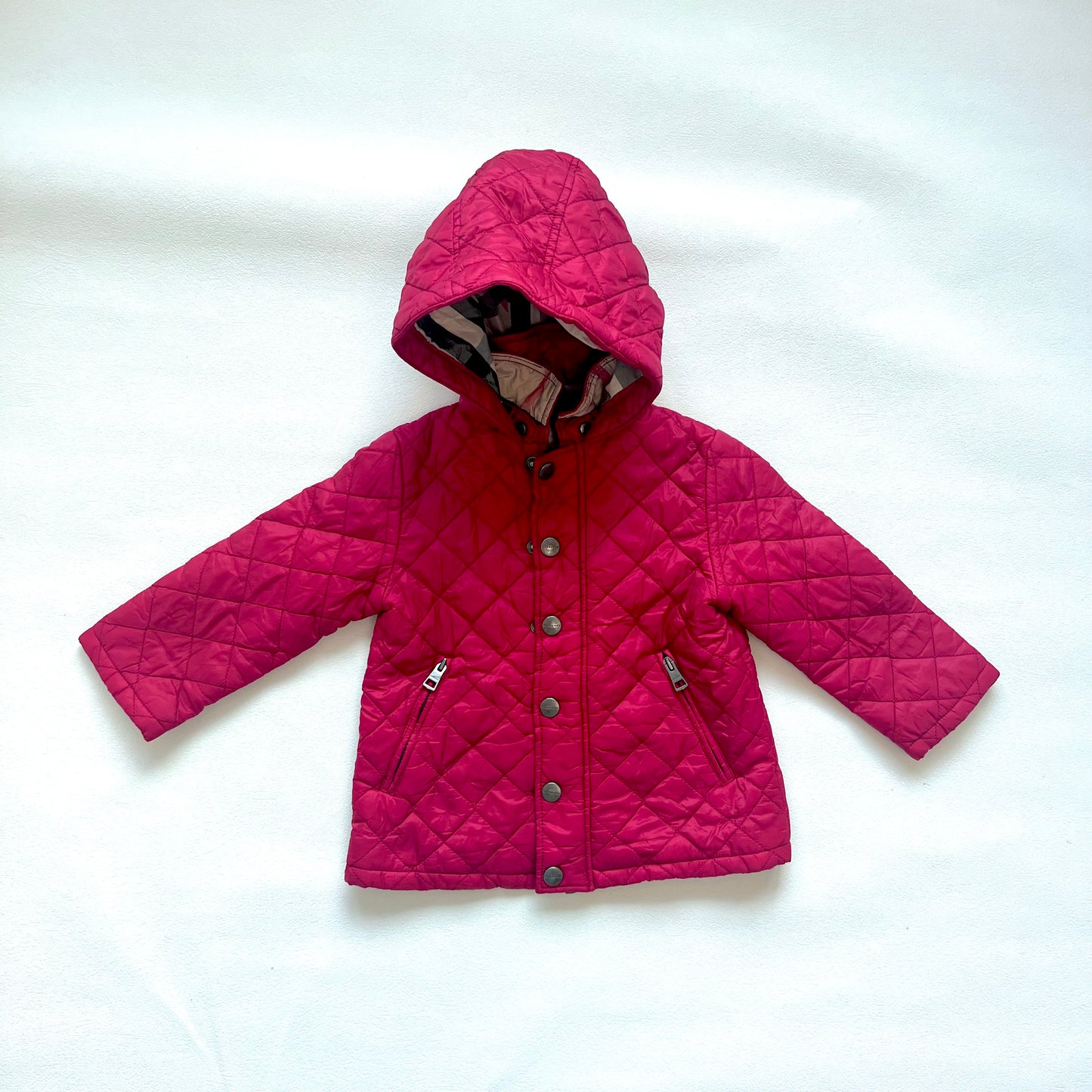 (Pre-loved) Burberry Red Quilted Jacket 女童紅色外套 2Y