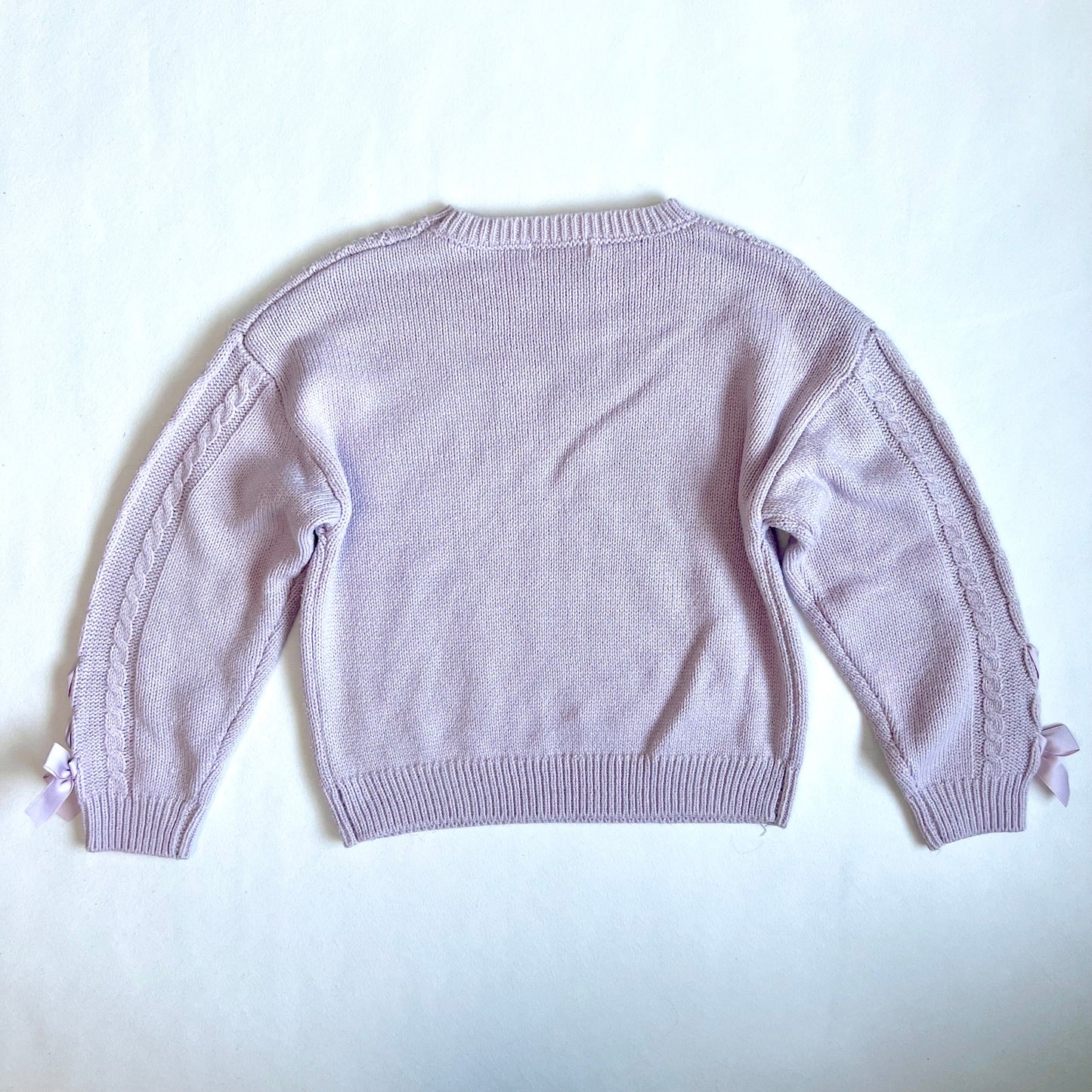 (Pre-loved) Mezzo Piano Light Purple Sweater 淺紫色麻花針織毛衣 9Y/140