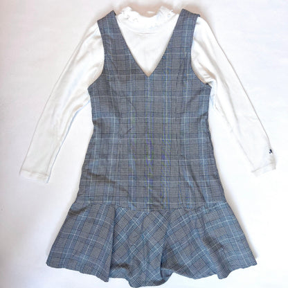(Pre-loved) Mezzo Piano Dress 灰白色格紋連身裙 140