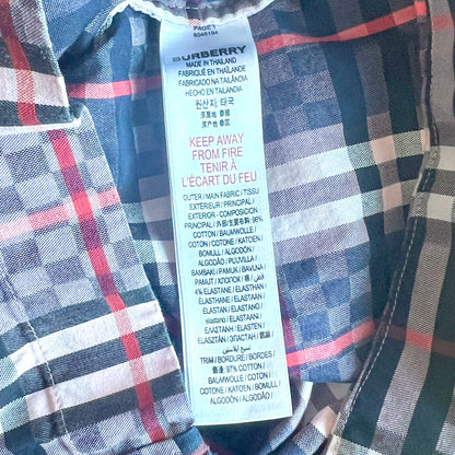 (Pre-loved) Burberry Check Short 格仔短褲 4Y