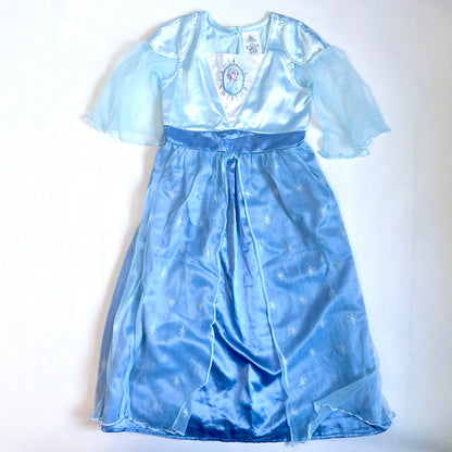 (Pre-loved) Disney Elsa Blue Daily Dress Frozen 迪士尼愛莎公主裙 5/6Y