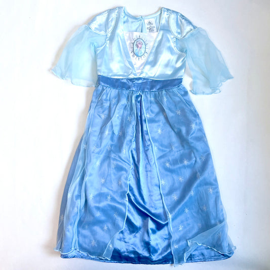 (Pre-loved) Disney Elsa Blue Daily Dress Frozen 迪士尼愛莎公主裙 5/6Y