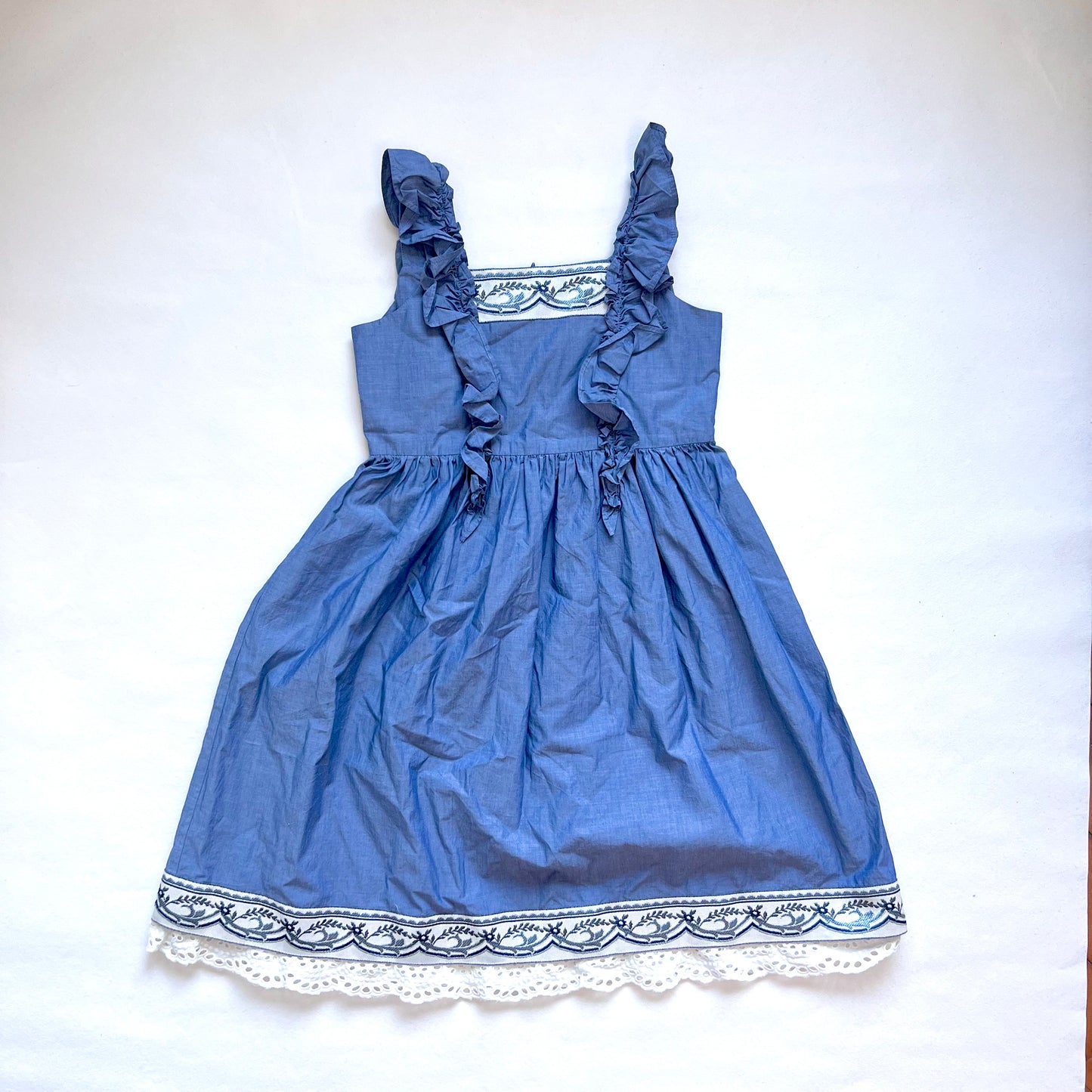 (Pre-loved) Nicholas & Bears Blue Dress 藍色吊帶蕾絲裙 10Y