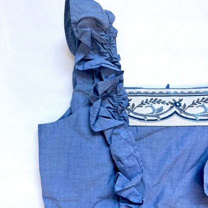 (Pre-loved) Nicholas & Bears Blue Dress 藍色吊帶蕾絲裙 10Y