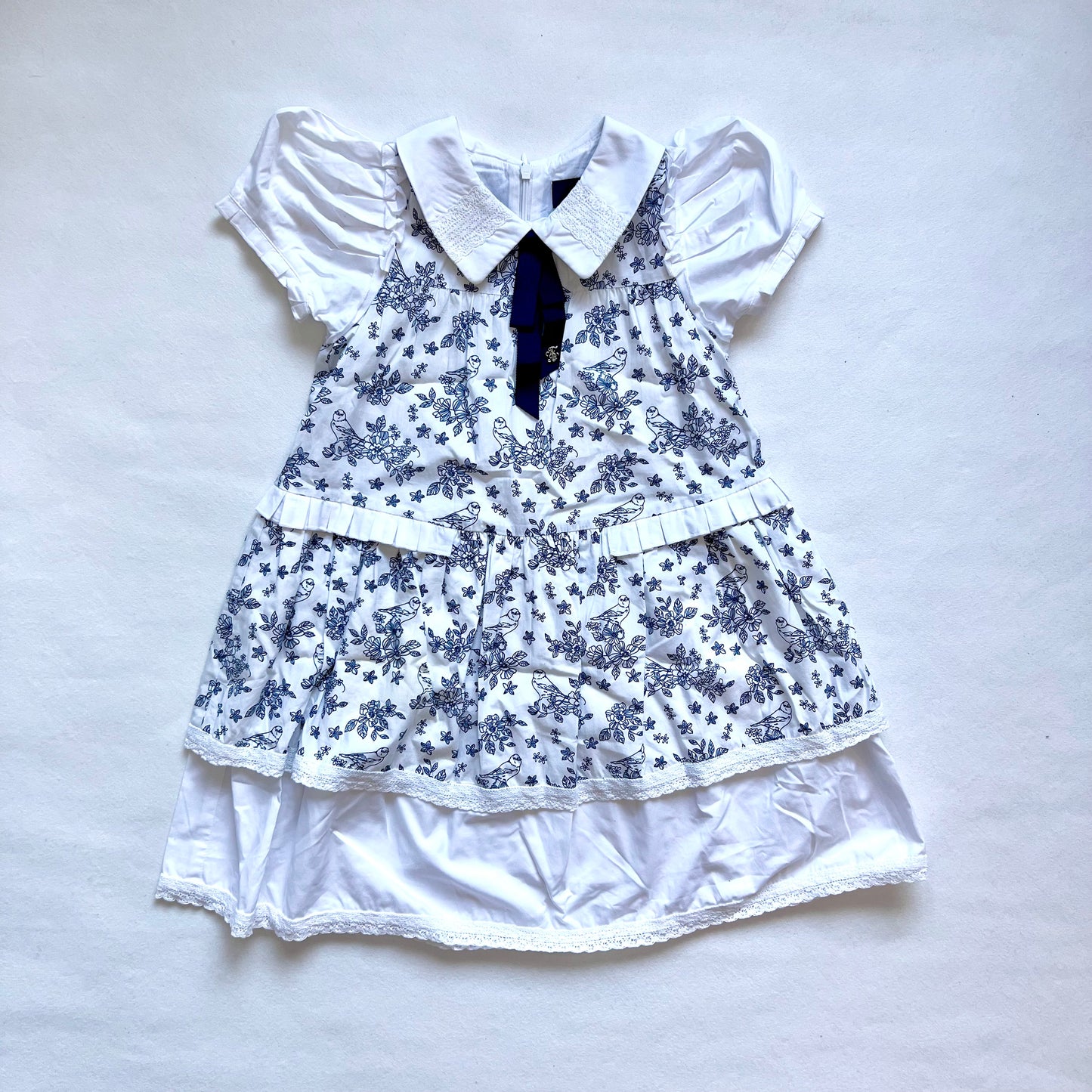 (Pre-loved) Nicholas & Bears Blue White Short Sleeve Dress 藍色短袖連身裙 8Y