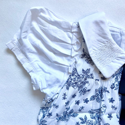 (Pre-loved) Nicholas & Bears Blue White Short Sleeve Dress 藍色短袖連身裙 8Y