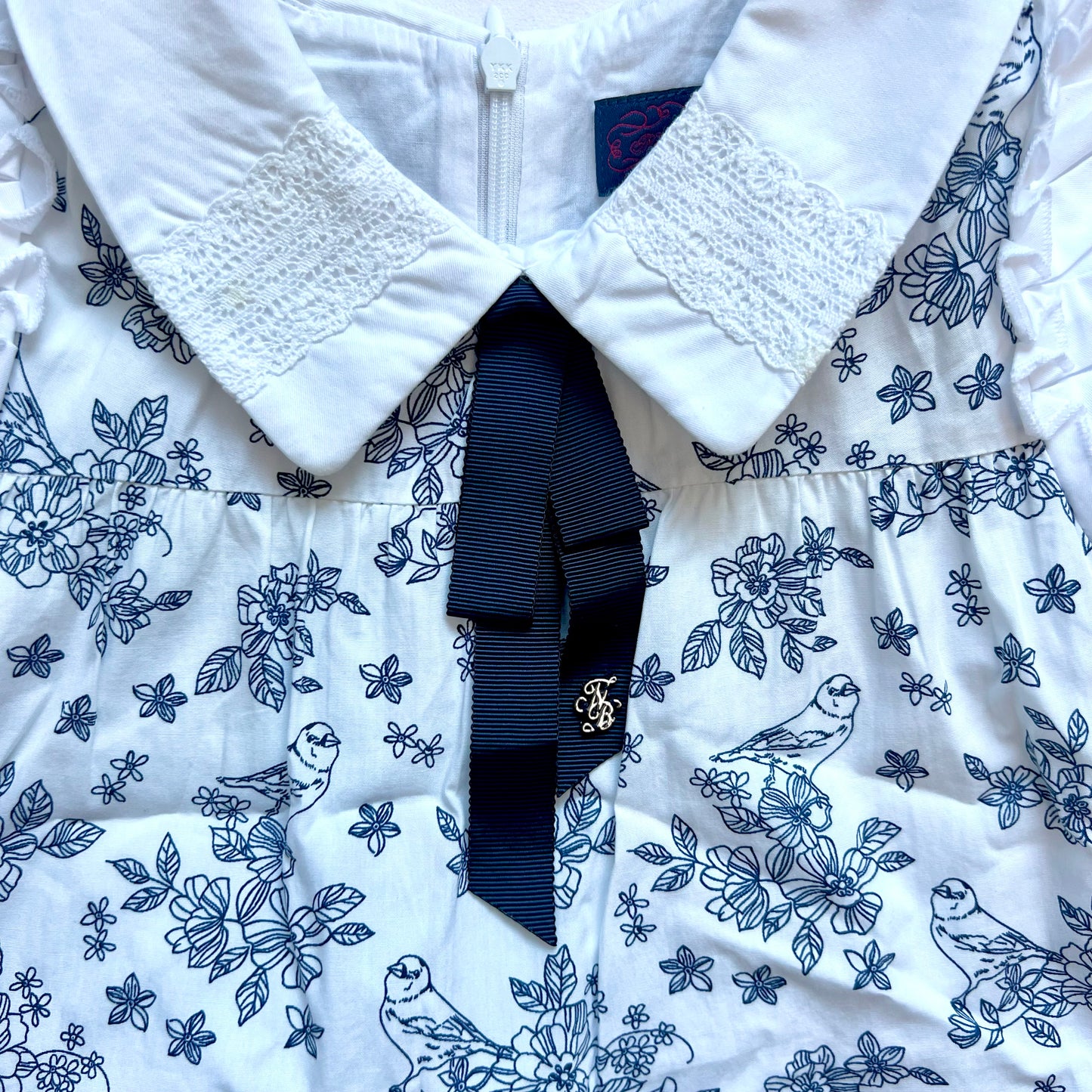 (Pre-loved) Nicholas & Bears Blue White Short Sleeve Dress 藍色短袖連身裙 8Y
