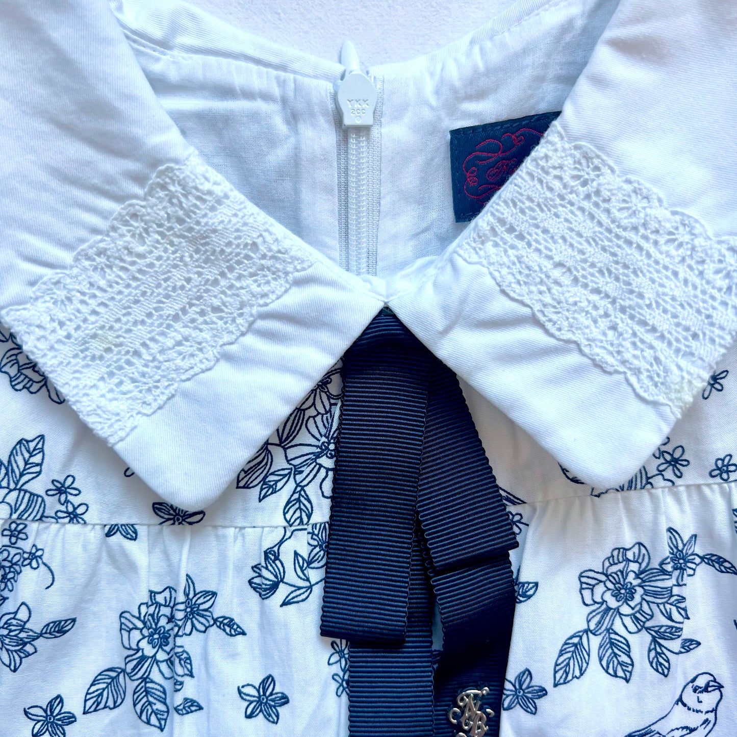 (Pre-loved) Nicholas & Bears Blue White Short Sleeve Dress 藍色短袖連身裙 8Y