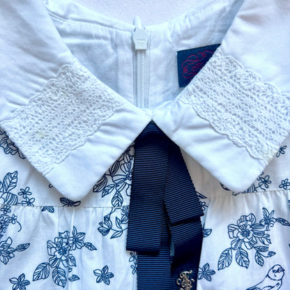 (Pre-loved) Nicholas & Bears Blue White Short Sleeve Dress 藍色短袖連身裙 8Y