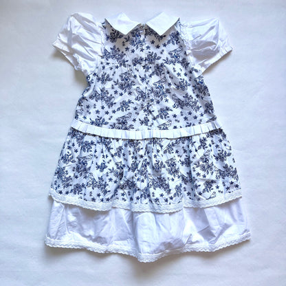 (Pre-loved) Nicholas & Bears Blue White Short Sleeve Dress 藍色短袖連身裙 8Y