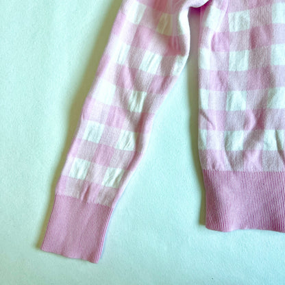 (Pre-loved) Polo Ralph Lauren Pink Check Cardigan 粉紅色格仔開襟衫 8-10Y