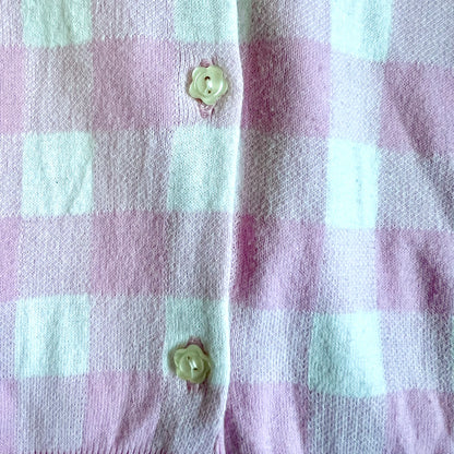 (Pre-loved) Polo Ralph Lauren Pink Check Cardigan 粉紅色格仔開襟衫 8-10Y