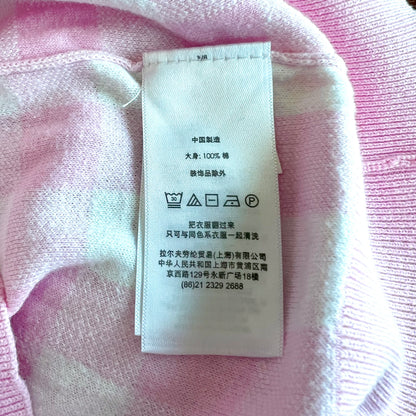 (Pre-loved) Polo Ralph Lauren Pink Check Cardigan 粉紅色格仔開襟衫 8-10Y