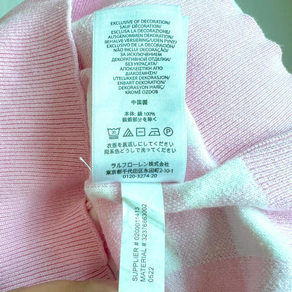 (Pre-loved) Polo Ralph Lauren Pink Check Cardigan 粉紅色格仔開襟衫 8-10Y