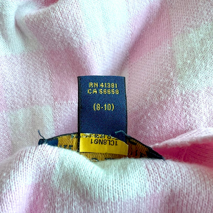 (Pre-loved) Polo Ralph Lauren Pink Check Cardigan 粉紅色格仔開襟衫 8-10Y