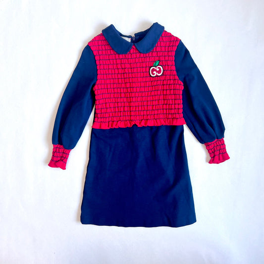 (Pre-loved) Gucci Red Blue Dress 女童紅藍色長袖裙