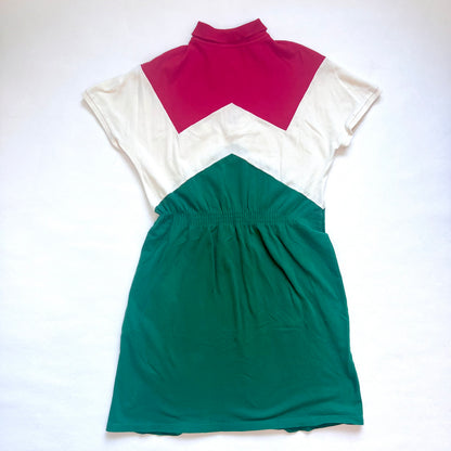 (Pre-loved) Gucci Color block Short Sleeves Polo Dress 短袖多色連衣裙 10Y