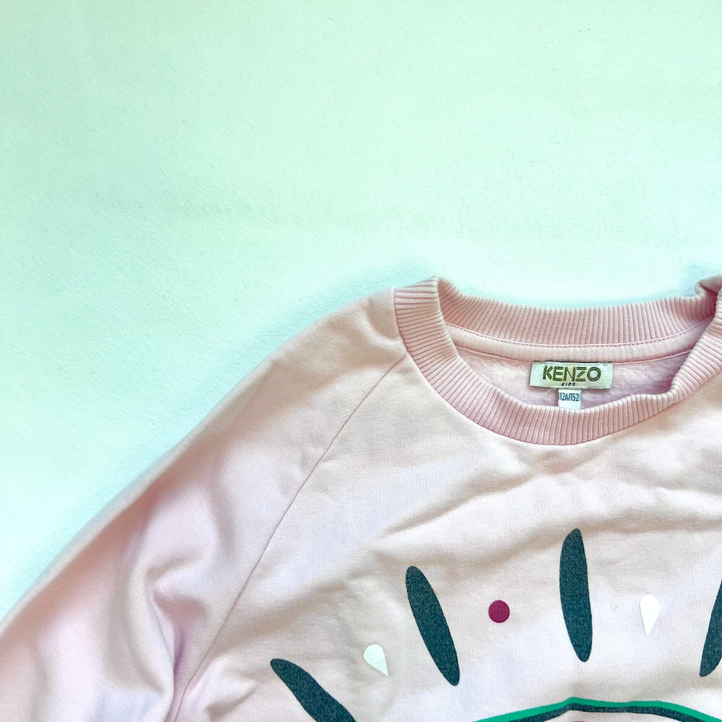 (Pre-loved) KENZO Long Sleeves Pink Sweater 女童粉紅色長袖衛衣 12Y