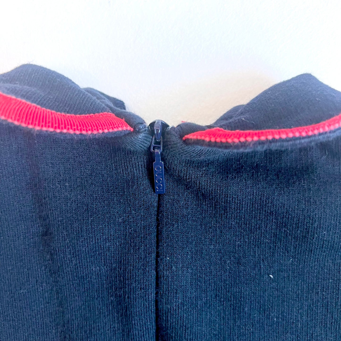 (Pre-loved) Gucci Navy Dress Ribbon Bow 深藍色蝴蝶結短袖連身裙 3Y