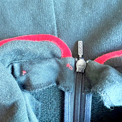 (Pre-loved) Gucci Navy Dress Ribbon Bow 深藍色蝴蝶結短袖連身裙 3Y