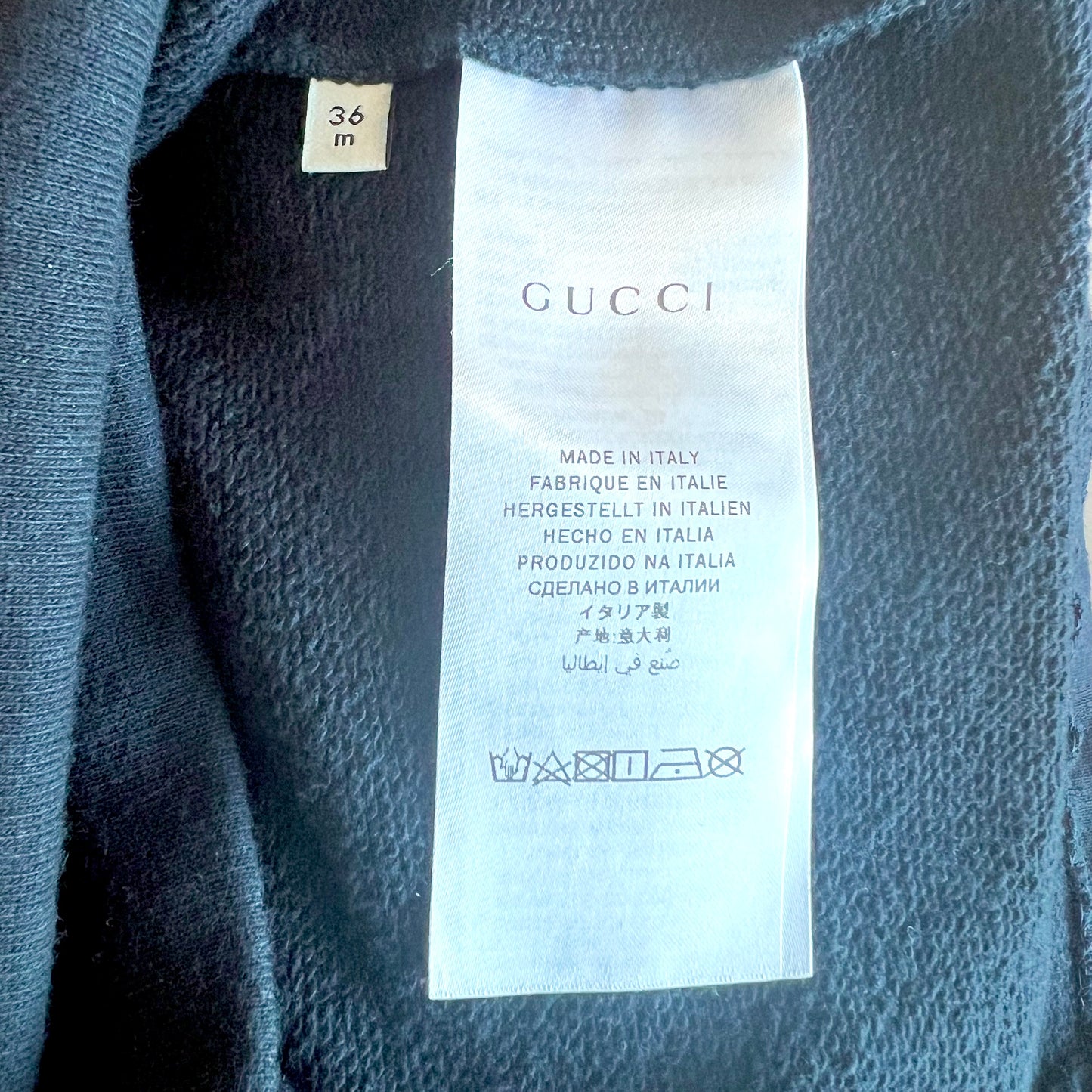 (Pre-loved) Gucci Navy Dress Ribbon Bow 深藍色蝴蝶結短袖連身裙 3Y