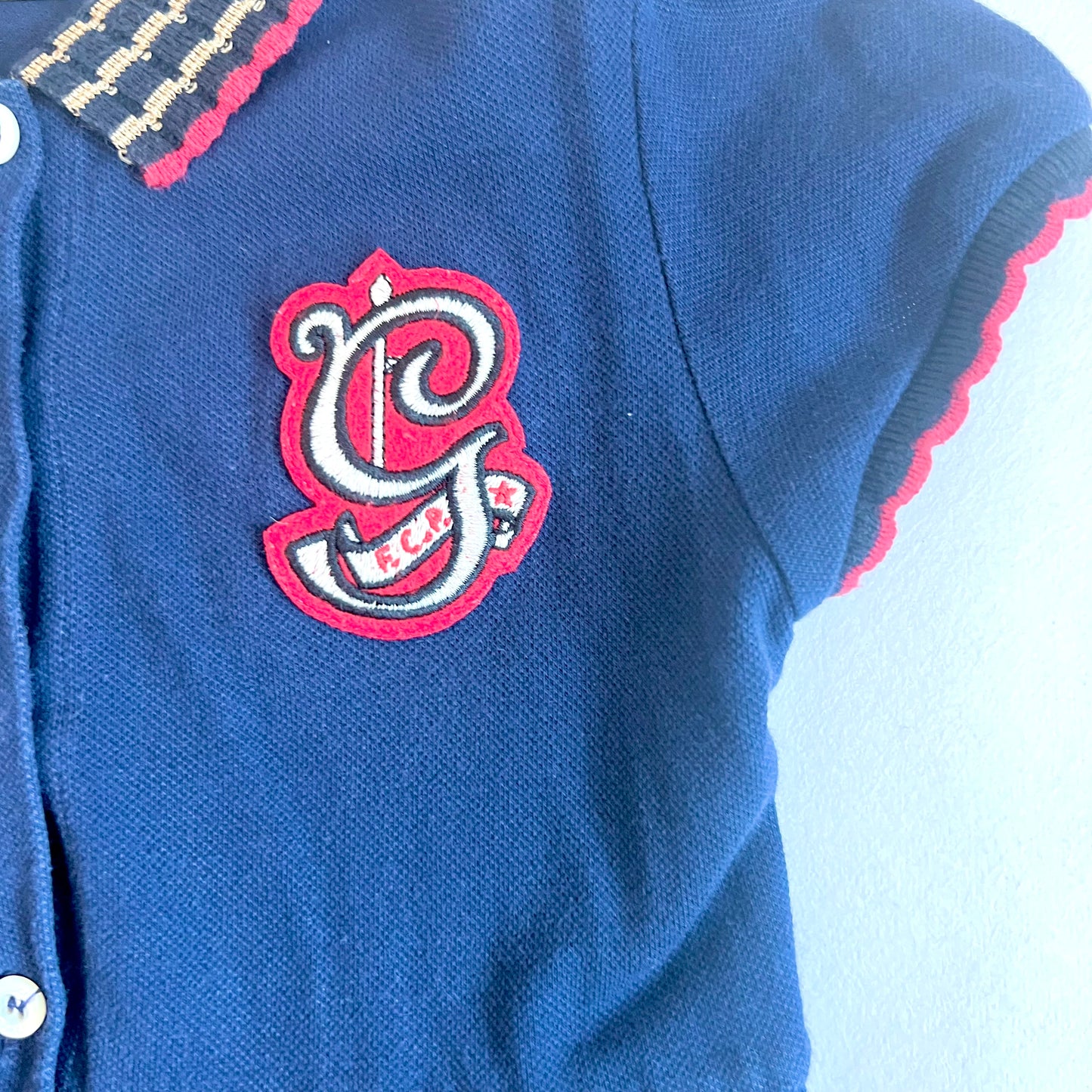 (Pre-loved) Gucci Navy Blue Short Sleeve Polo Dress 深藍色短袖連衣裙 5Y