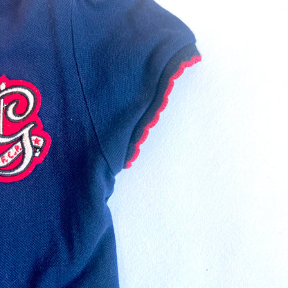 (Pre-loved) Gucci Navy Blue Short Sleeve Polo Dress 深藍色短袖連衣裙 5Y