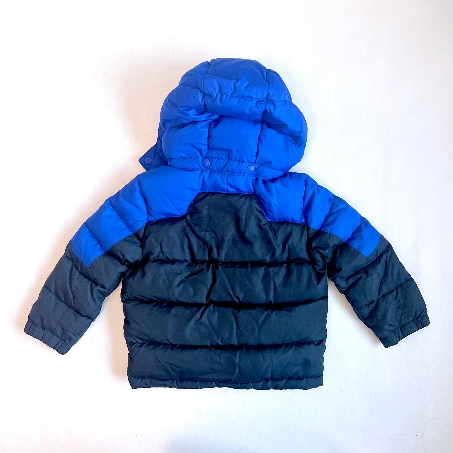 (Pre-loved) Polo Ralph Lauren Hooded Down Jacket 男童黑藍色有帽羽絨外套 4Y