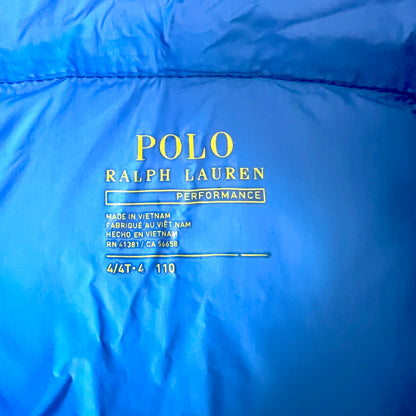(Pre-loved) Polo Ralph Lauren Hooded Down Jacket 男童黑藍色有帽羽絨外套 4Y