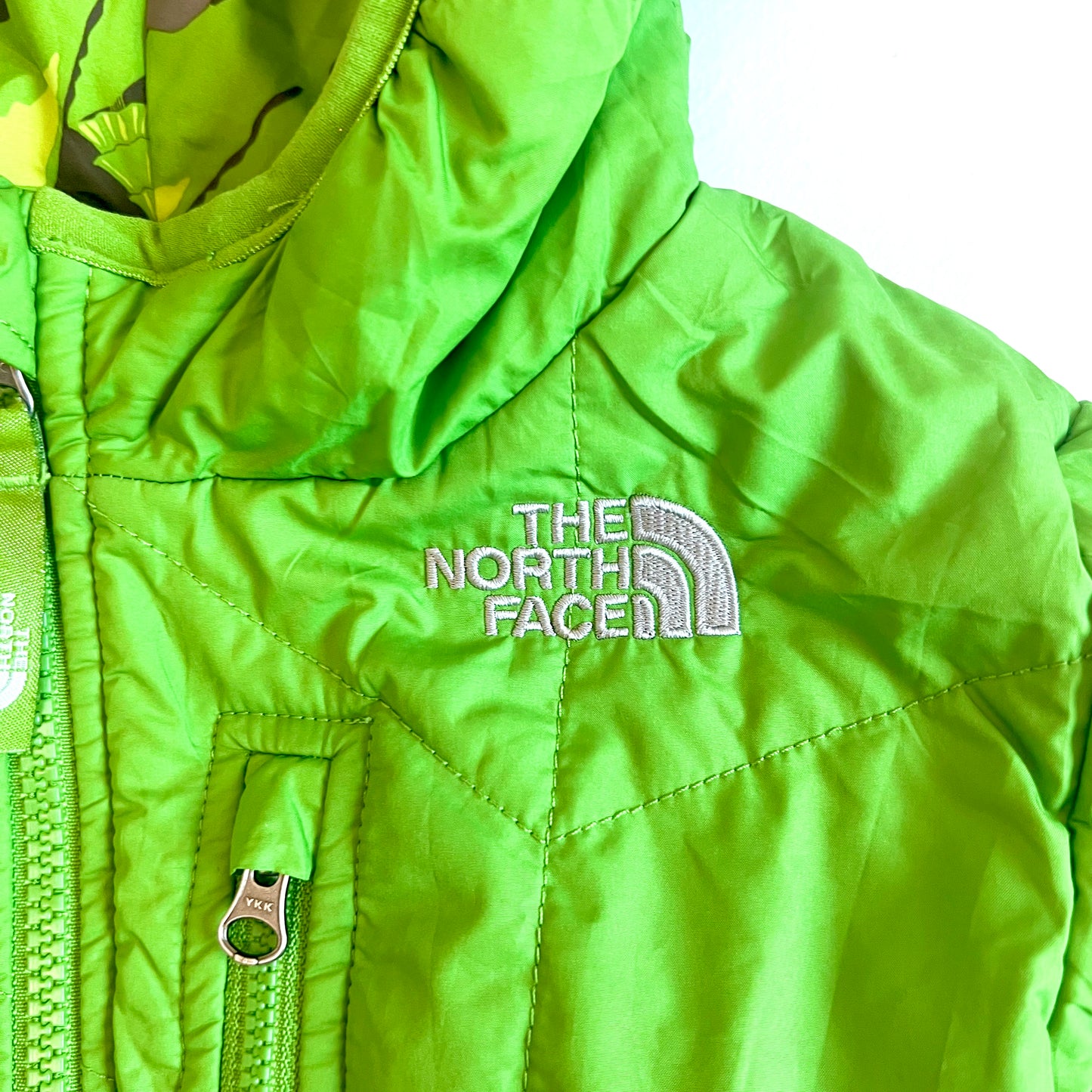 (Pre-loved) The North Face Green 2-sided Down Jacket 雙面連帽外套 18m