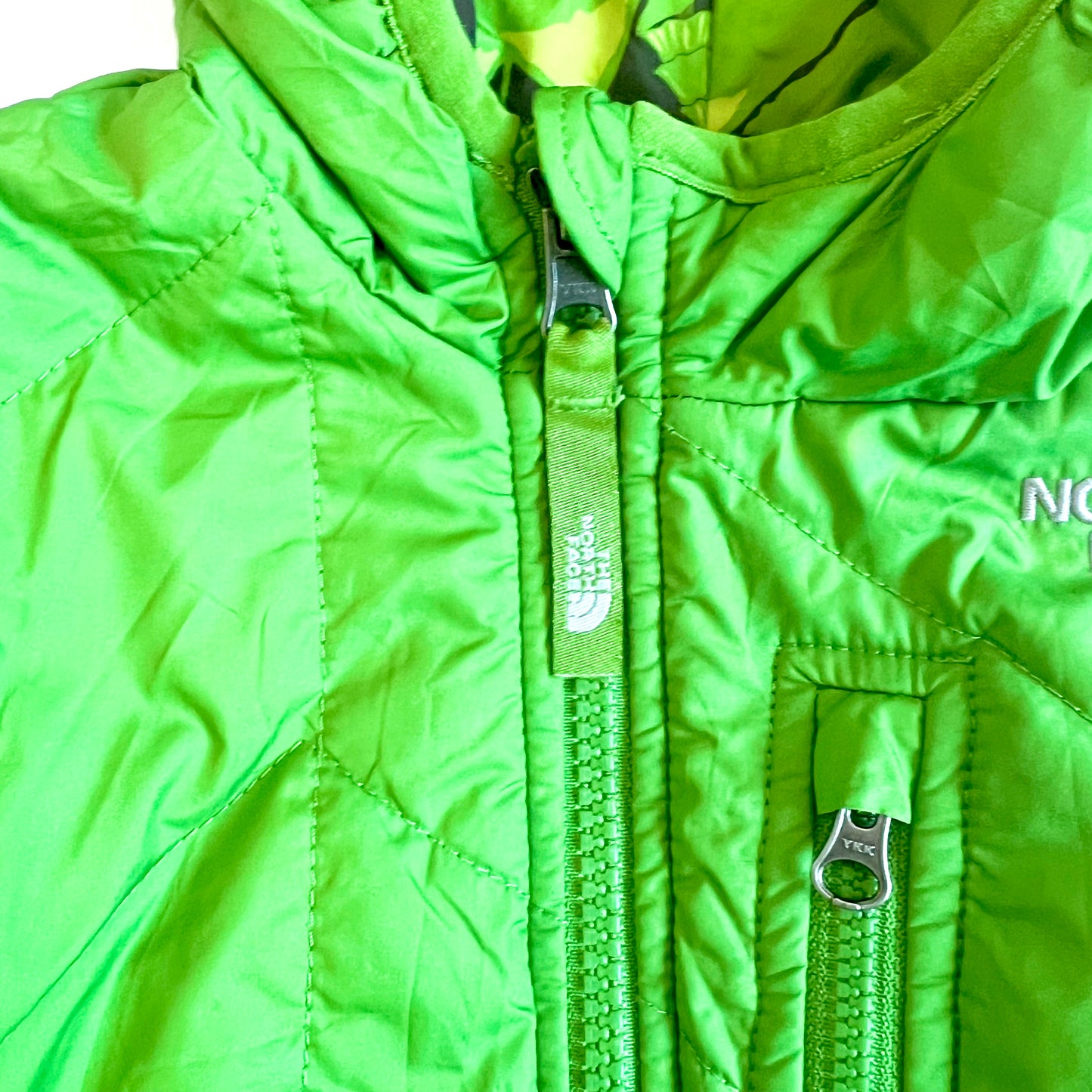 (Pre-loved) The North Face Green 2-sided Down Jacket 雙面連帽外套 18m