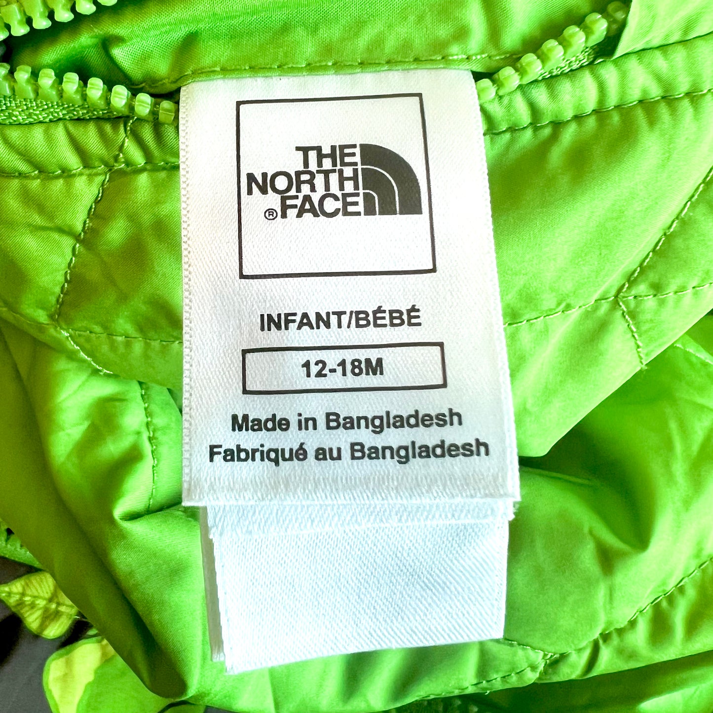 (Pre-loved) The North Face Green 2-sided Down Jacket 雙面連帽外套 18m