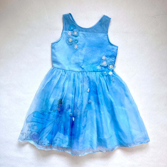 (Pre-loved) Disney Day Dress Cinderella 迪士尼灰姑娘藍色背心公主裙 7/8Y