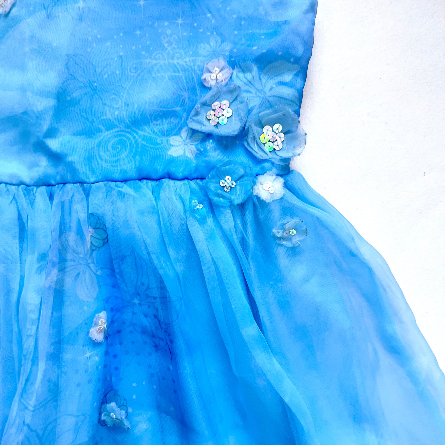 (Pre-loved) Disney Day Dress Cinderella 迪士尼灰姑娘藍色背心公主裙 7/8Y