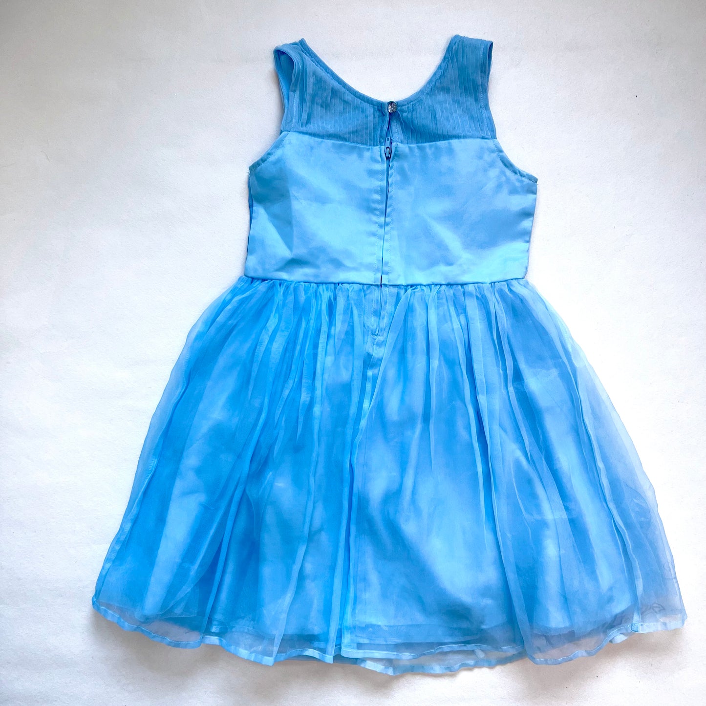 (Pre-loved) Disney Day Dress Cinderella 迪士尼灰姑娘藍色背心公主裙 7/8Y